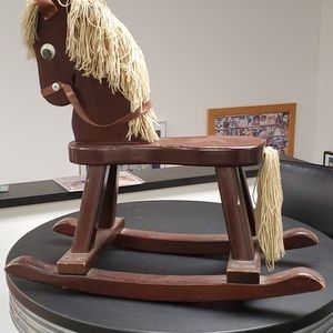 Child's Wooden Rocking Horse